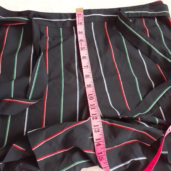 Banana Republic Factory NWT Women's Size 16 Navy Stripe High-Rise Belted Shorts - Picture 10 of 11